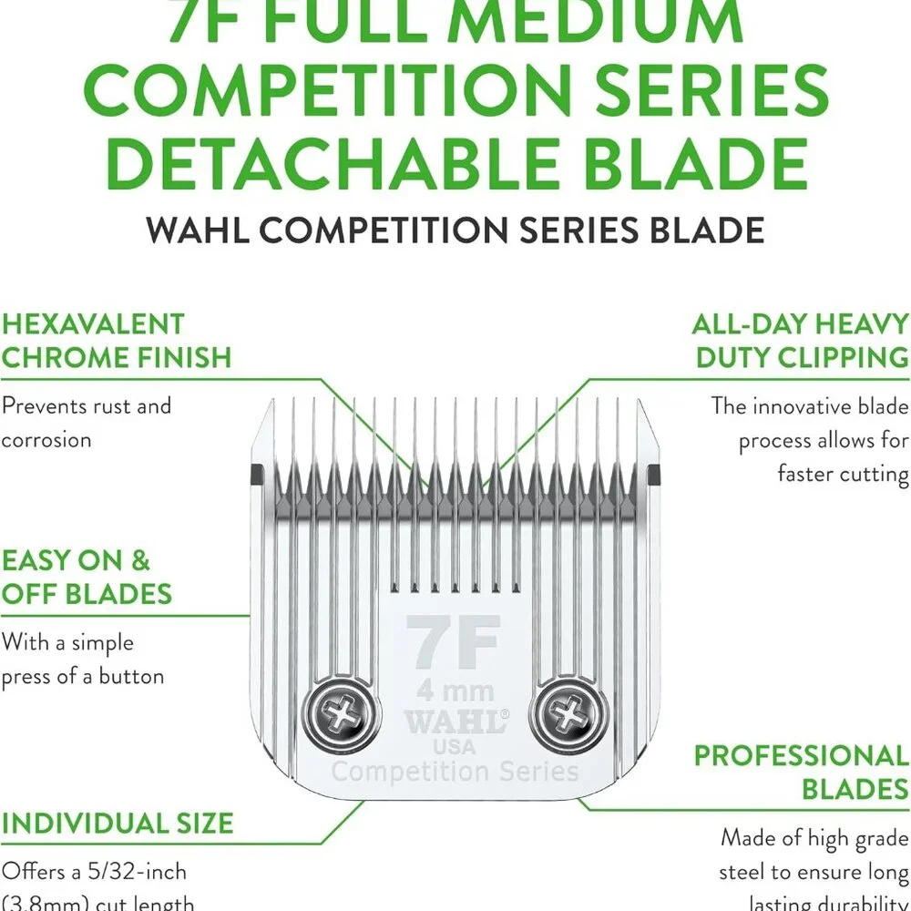 Wahl 2368-100 Professional Animal Competition Series Detachable Blade Size 7F